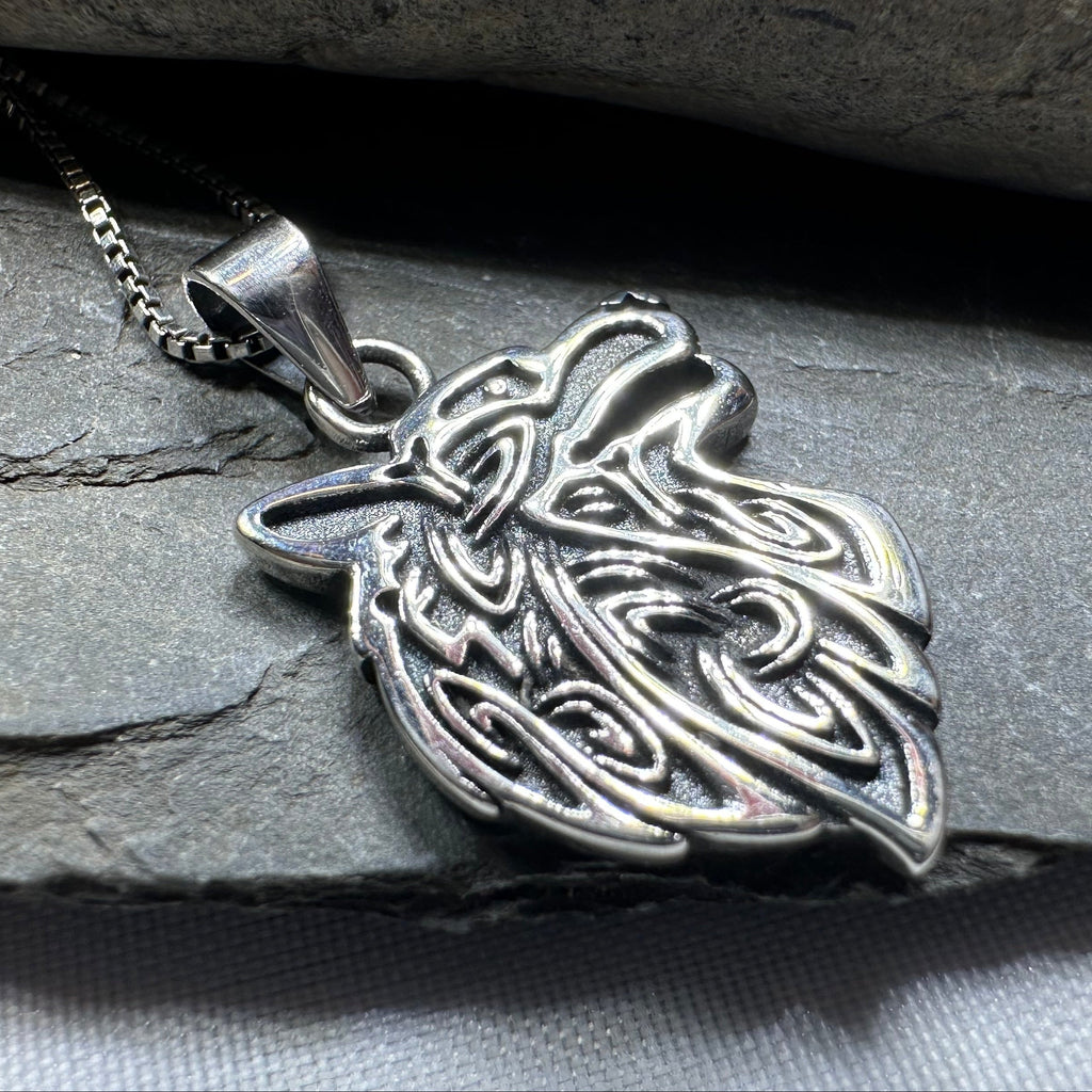 3-D Wolf Necklace