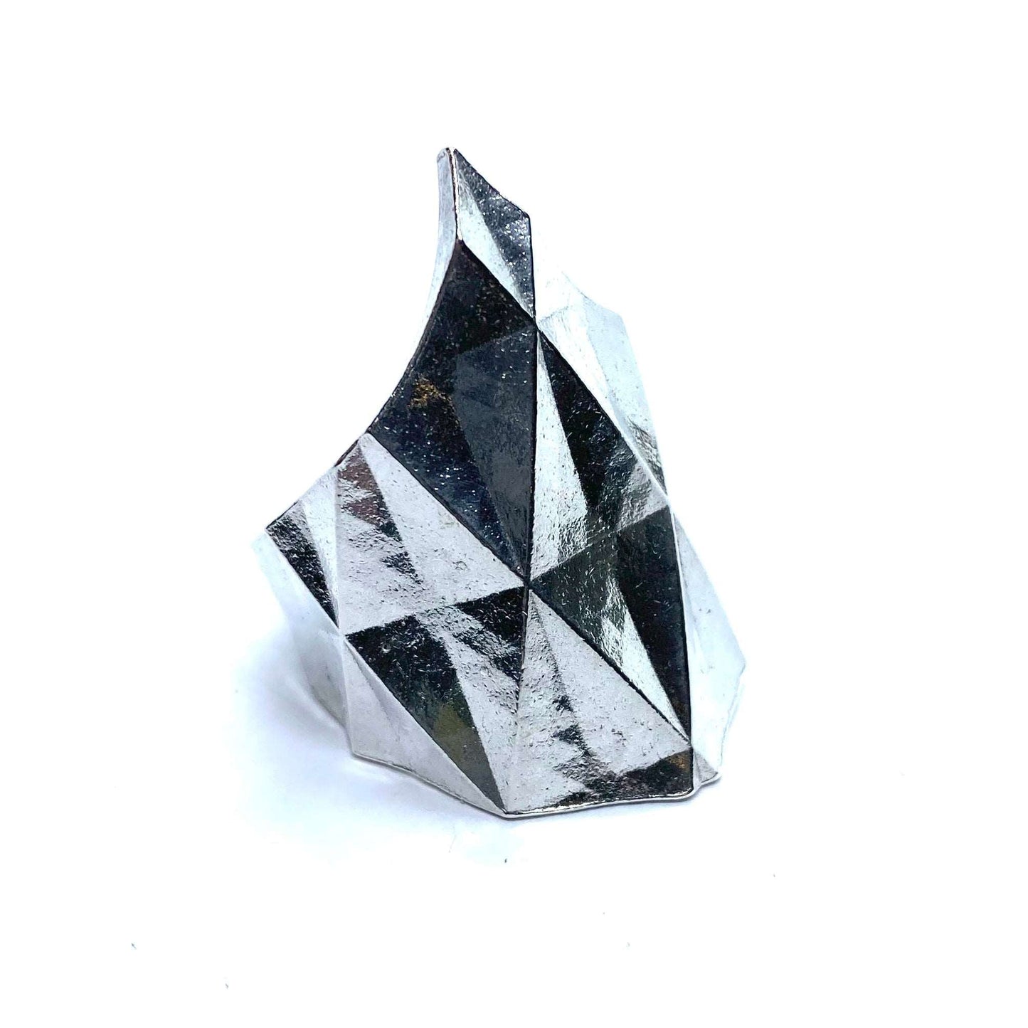 Faceted Brutalist Ring In Sterling Silver Fulfilled Julian The 2nd