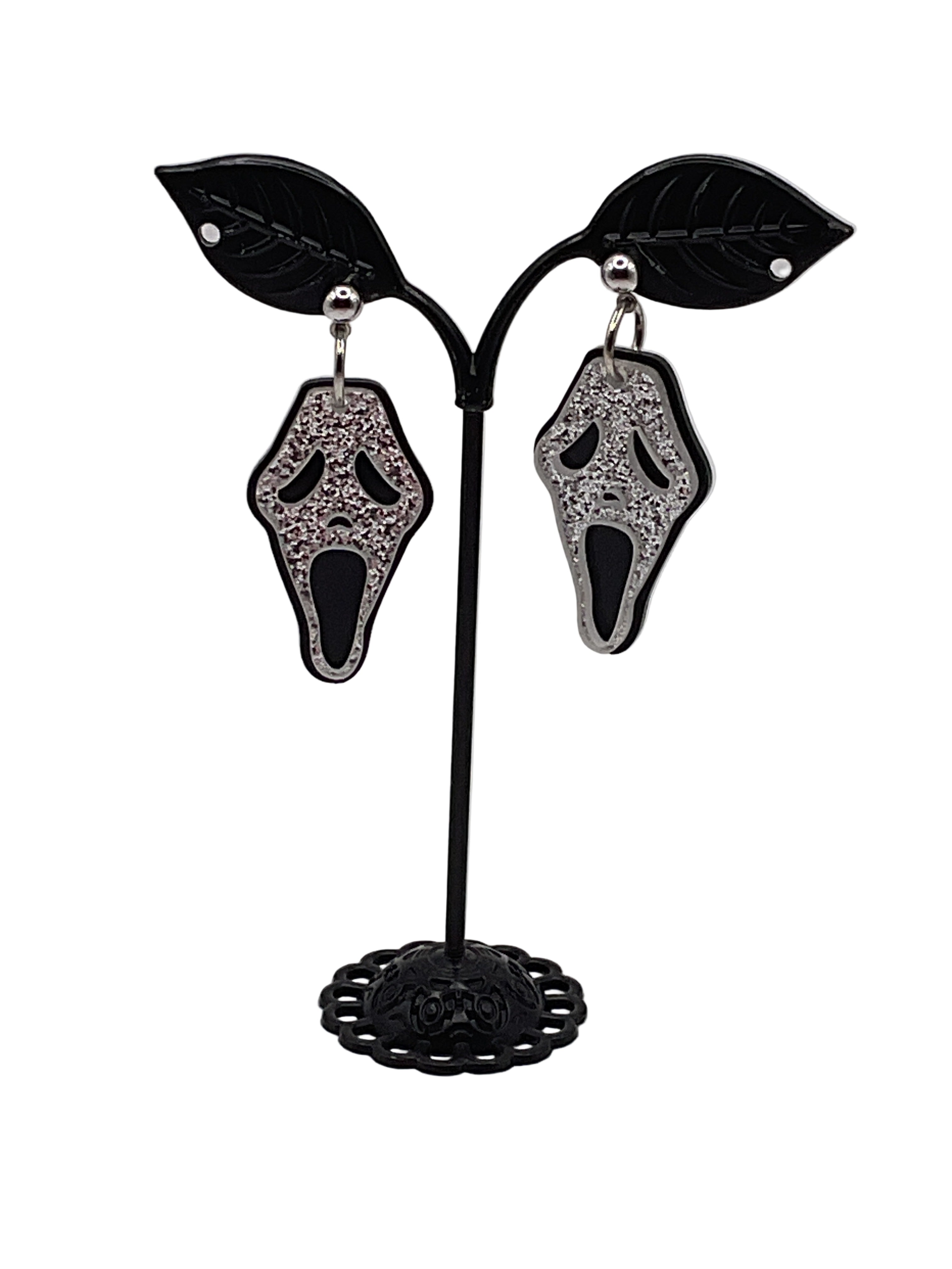 Glitter Scream Earrings
