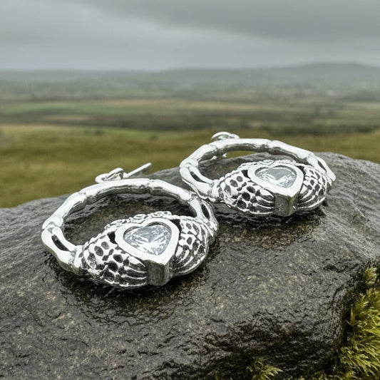 Claddagh Stud Earrings