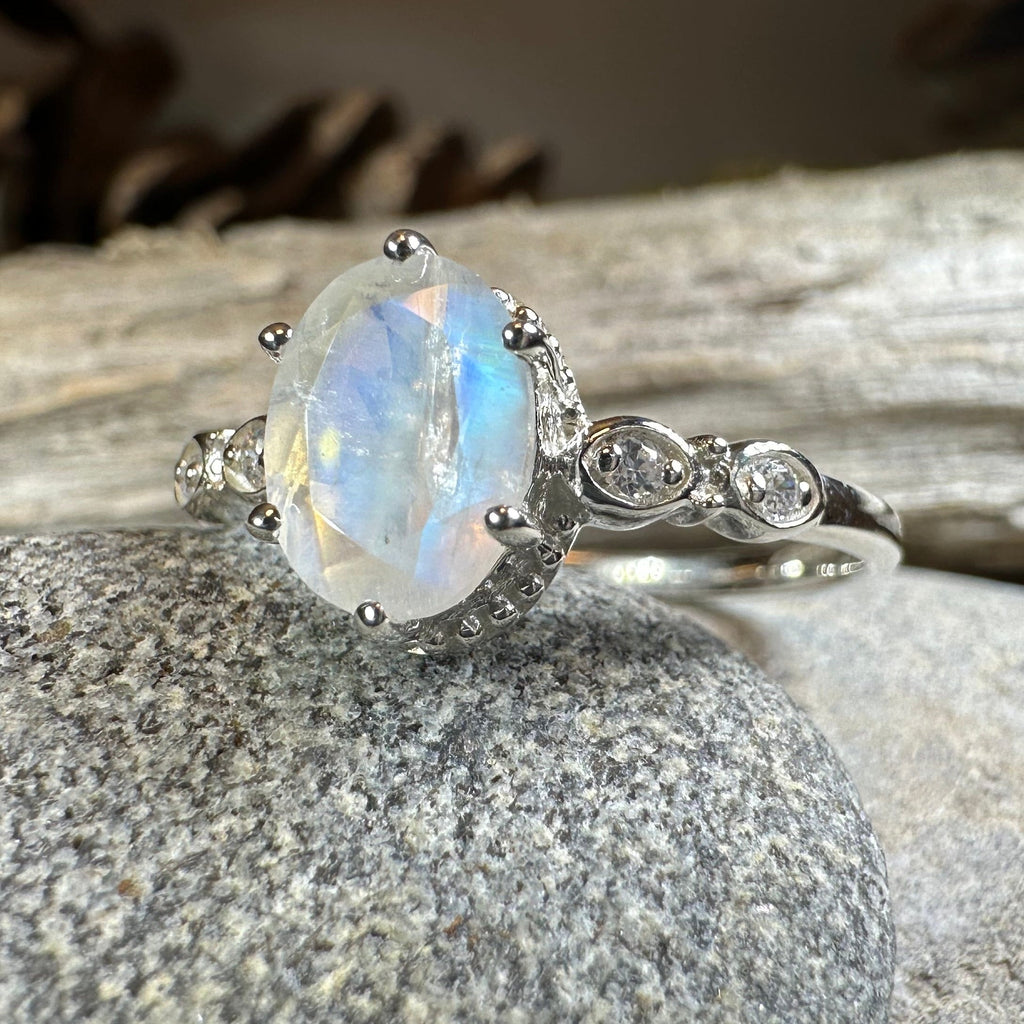 Diana Moonstone Promise Ring