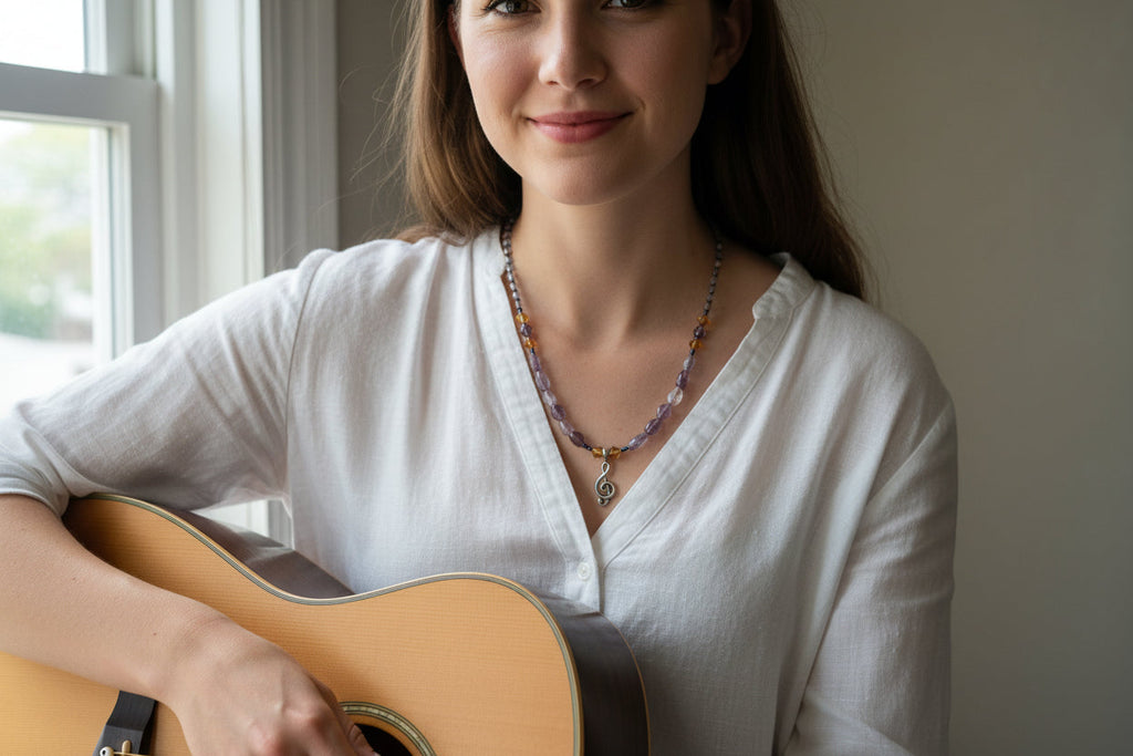 Ceol Music Note Necklace