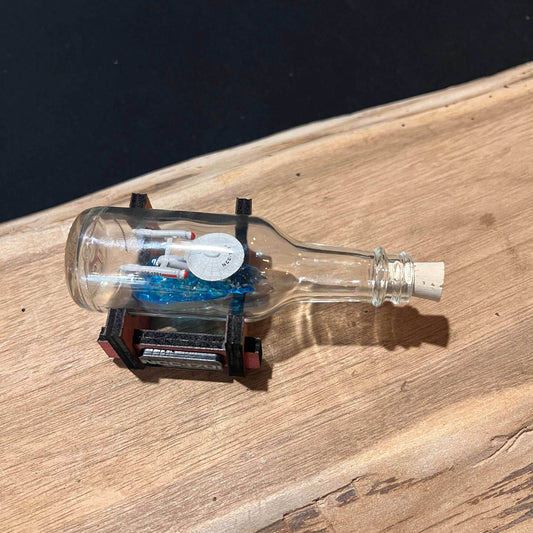 Star Trek USS Enterprise NCC-1701 in a Shot Bottle - 
