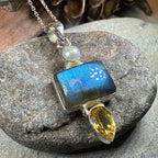 Galaxy Blue Labradorite Necklace