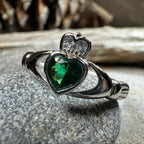 Emerald Meadow Claddagh Ring