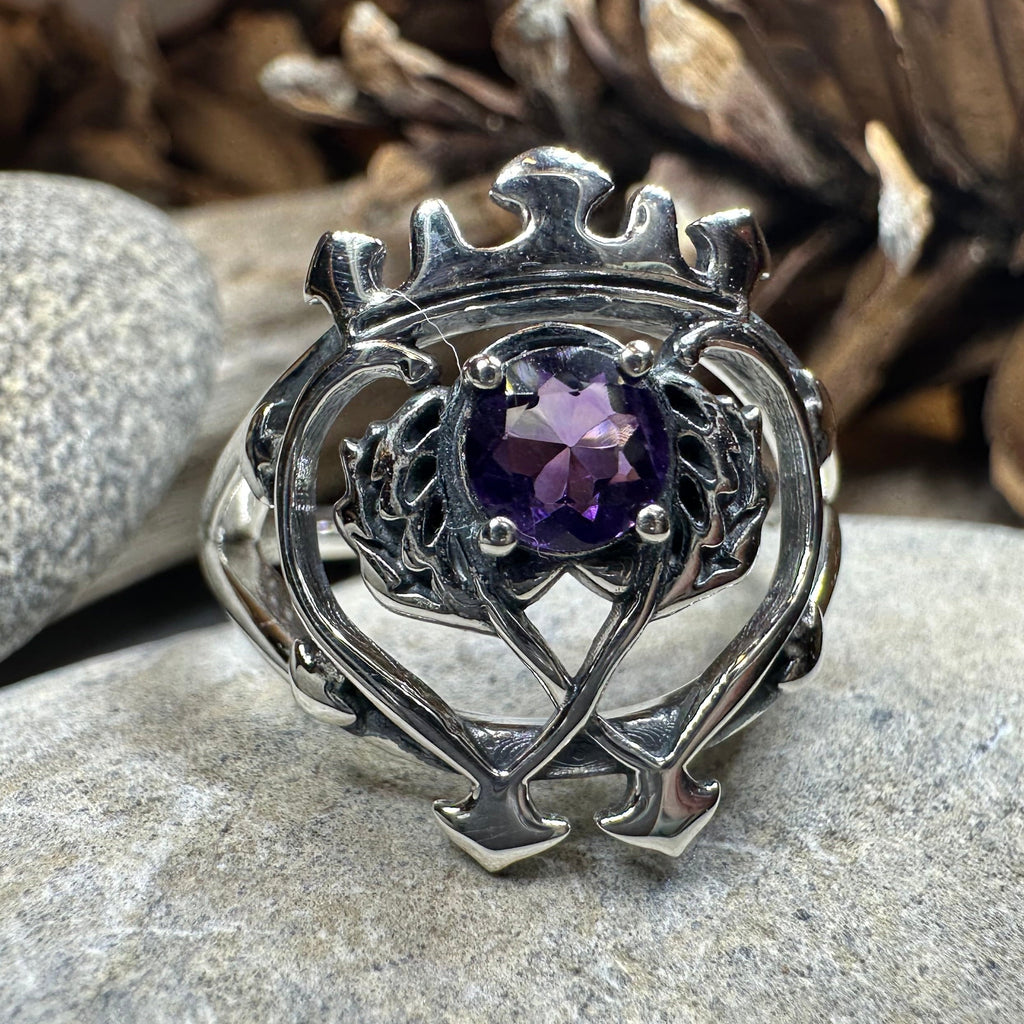 Dedication Luckenbooth Amethyst Ring