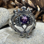 Dedication Luckenbooth Amethyst Ring