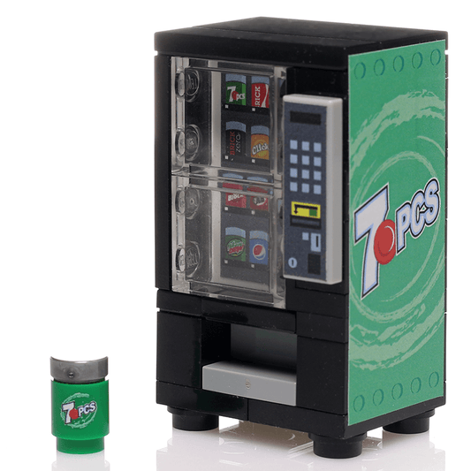 Custom 7 Pieces Soda Vending Machine made using LEGO parts - B3 Customs - 