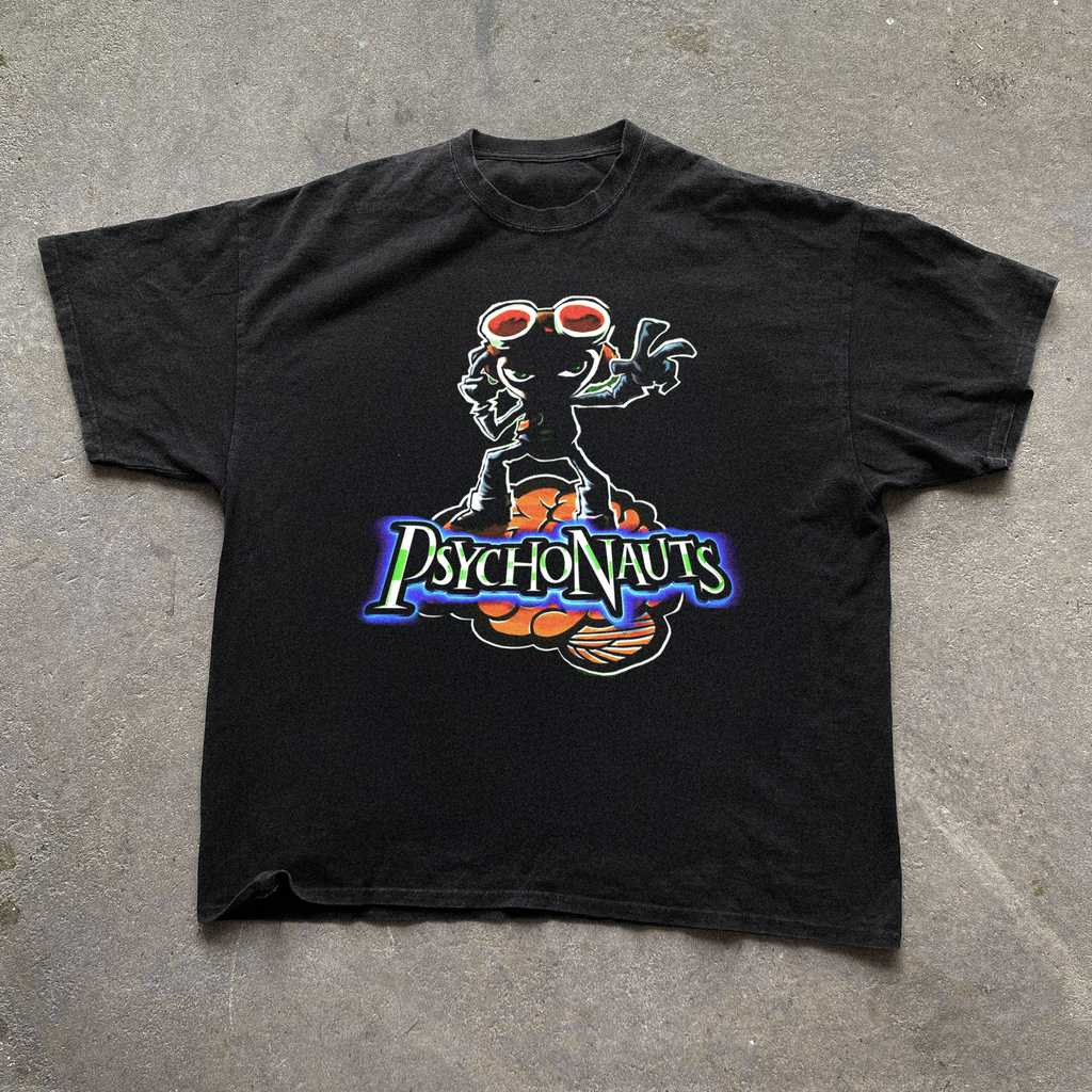 Psychonauts' (2005) Washed Black T-Shirt