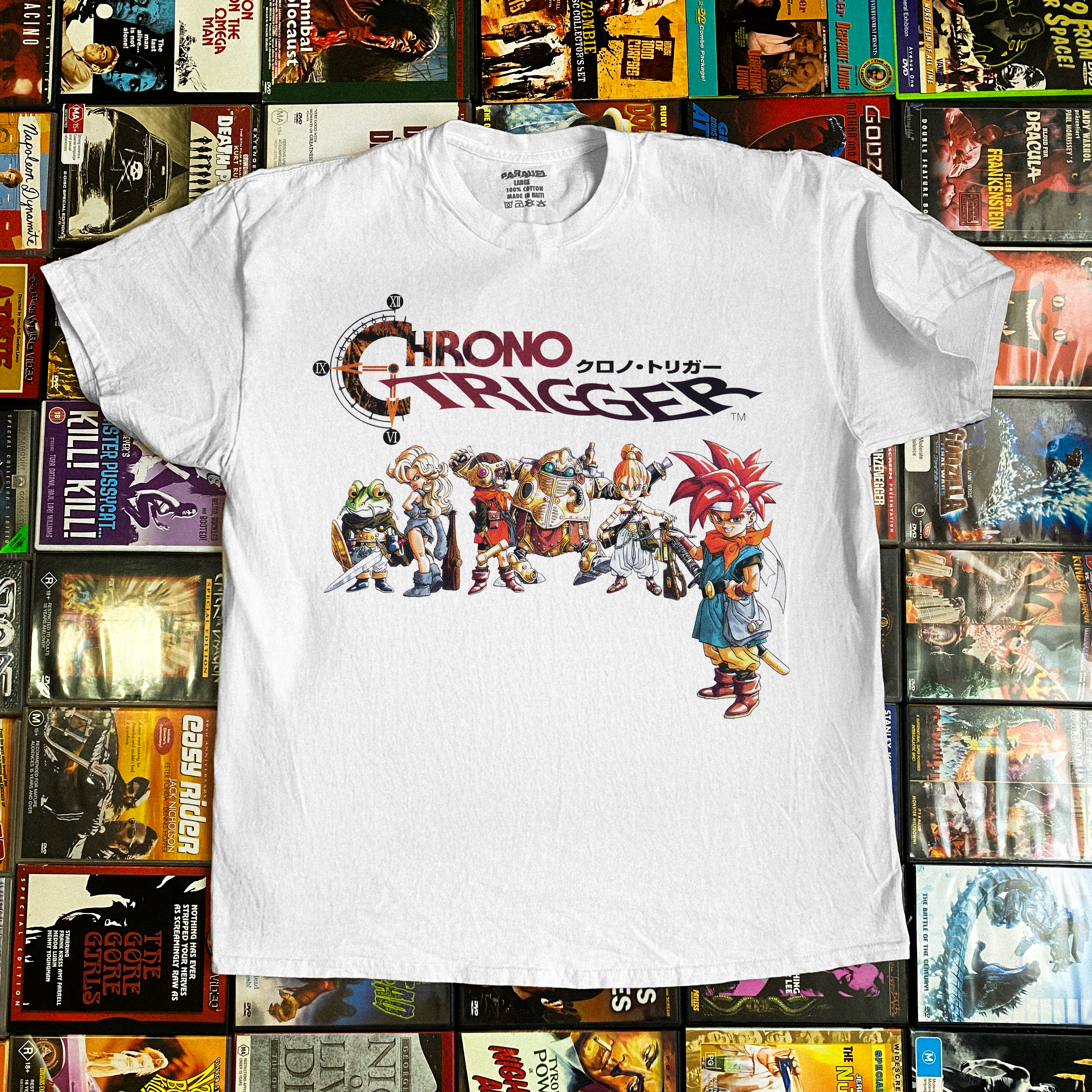 Retro 'Chrono Trigger' Washed White T-Shirt