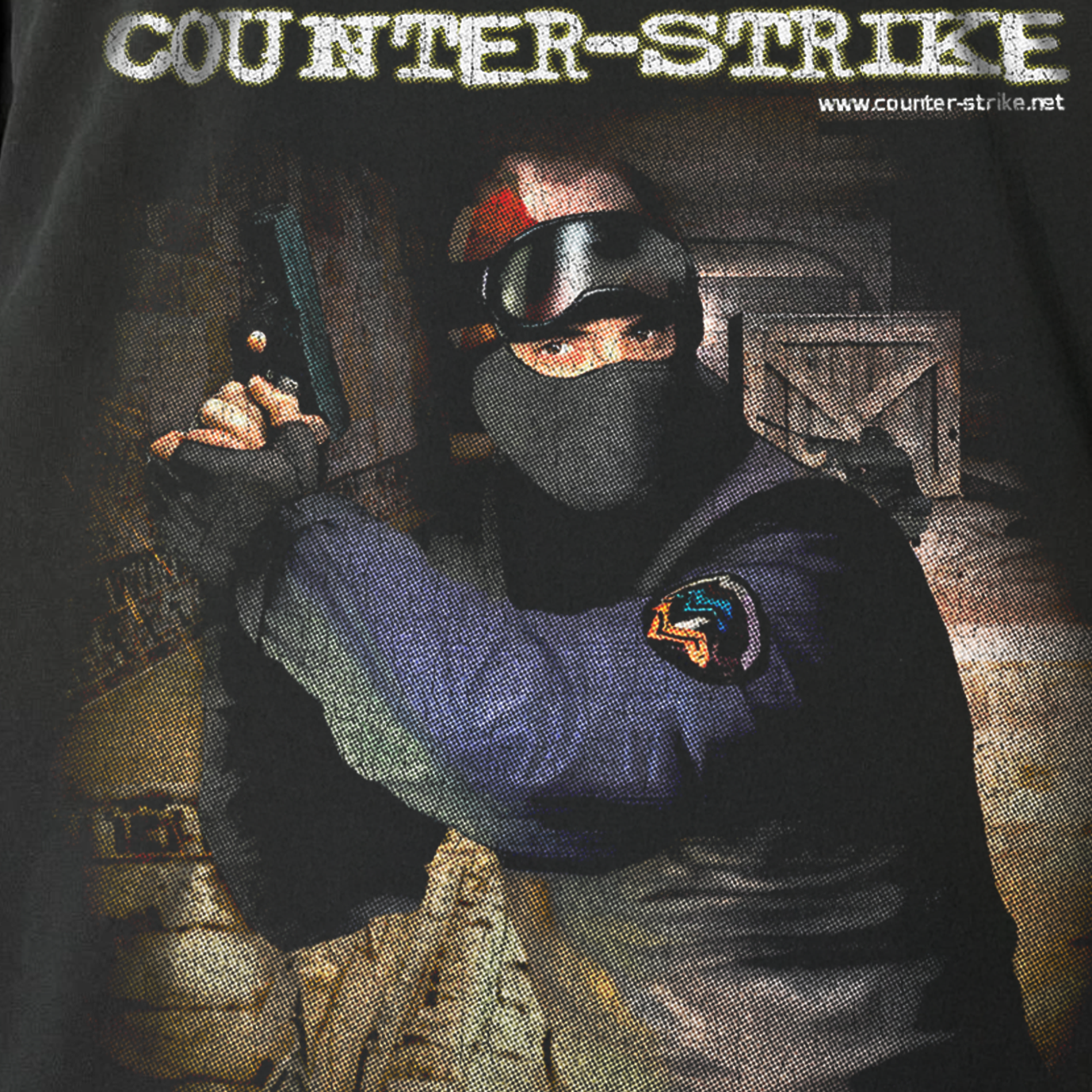 1999 Counterstrike 1.6 Promo Black Vintage Washed T-Shirt