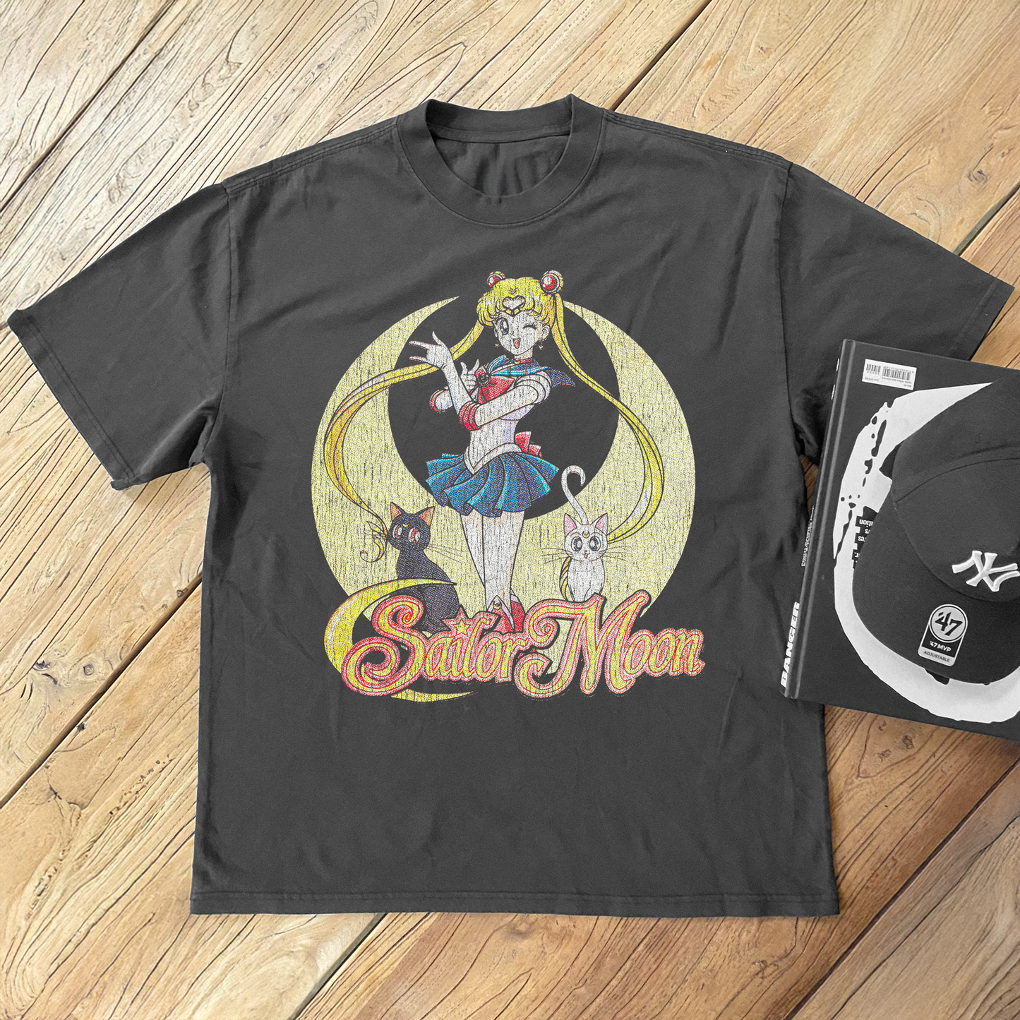92 Sailor Moon Black T-Shirt