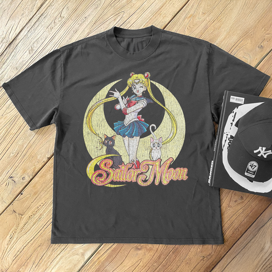 92 Sailor Moon Black T-Shirt