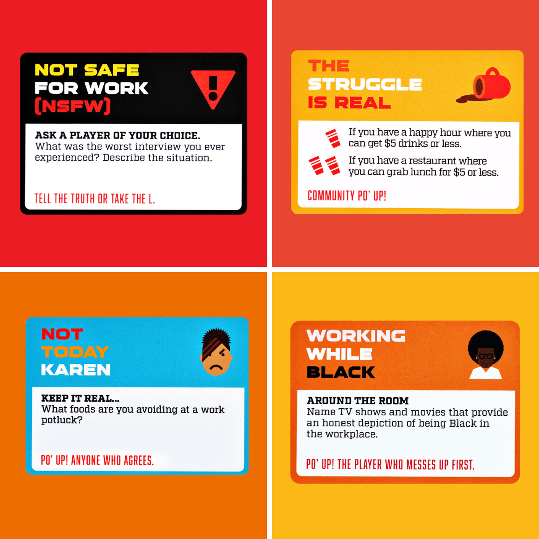 PO' UP! Card Game: Black in the Workplace Edition - 