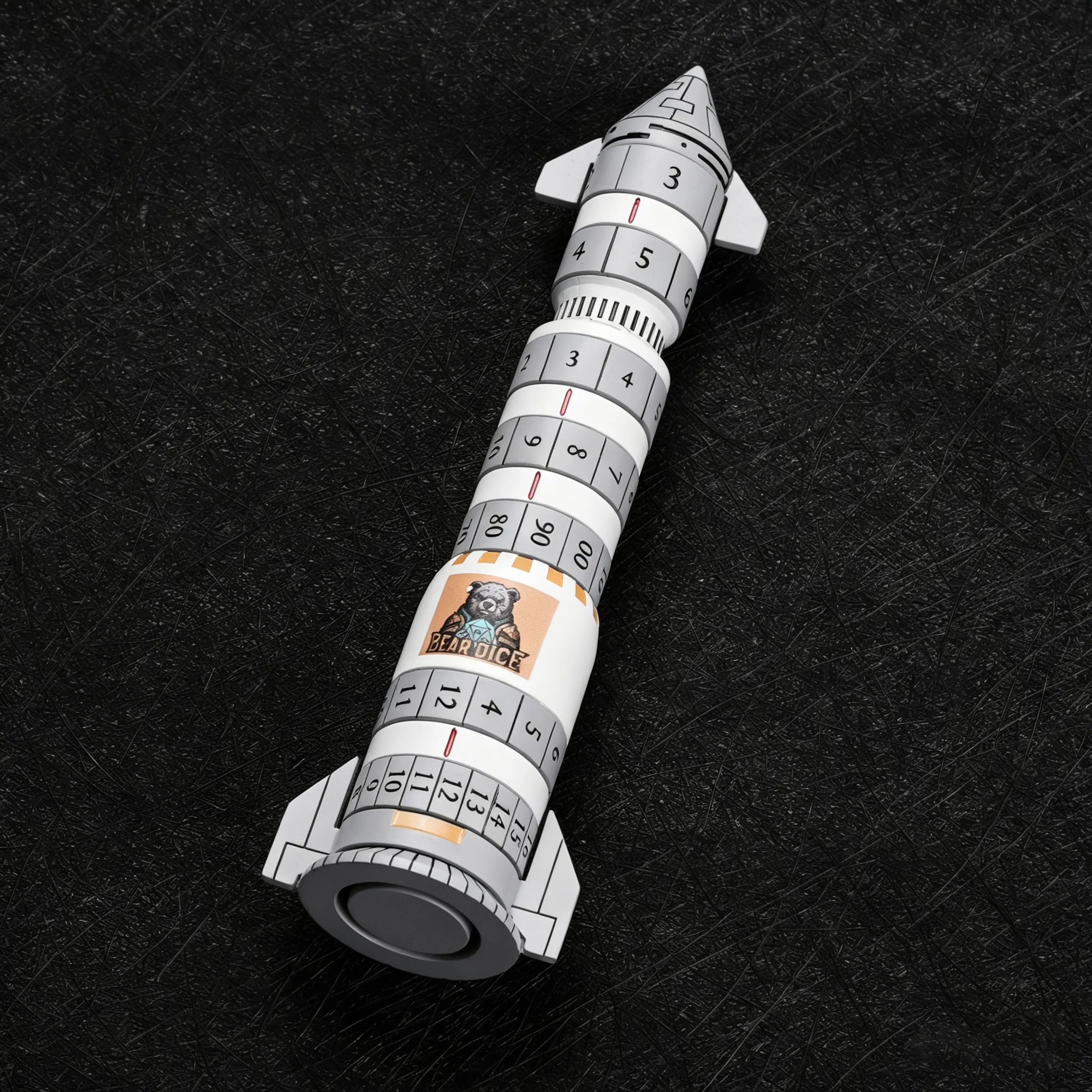 Kickstarter Dice - Metal Rocket Dice 7-in-1 Spinning Metal Dice Set