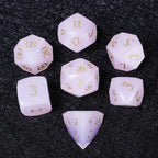 Bear Dice DND Multi-Sided Engraved Glass Gemstone Dice Set