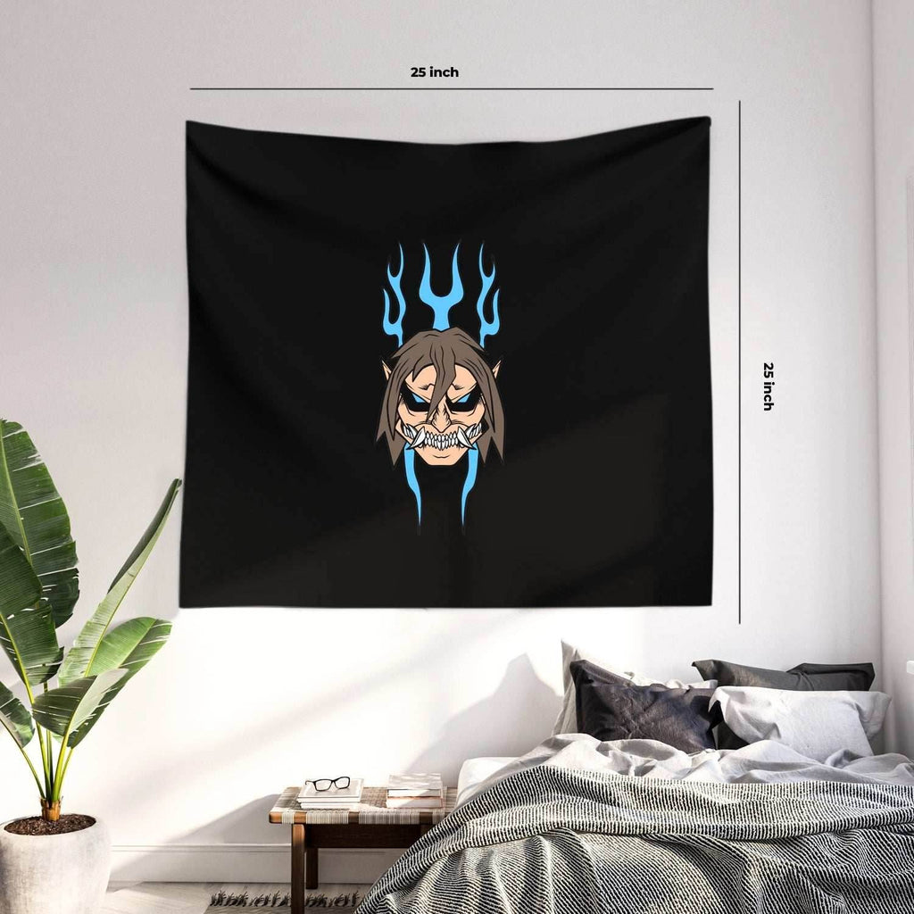 Wall Tapestry 25in x 25in - AOT - Attack - Blue