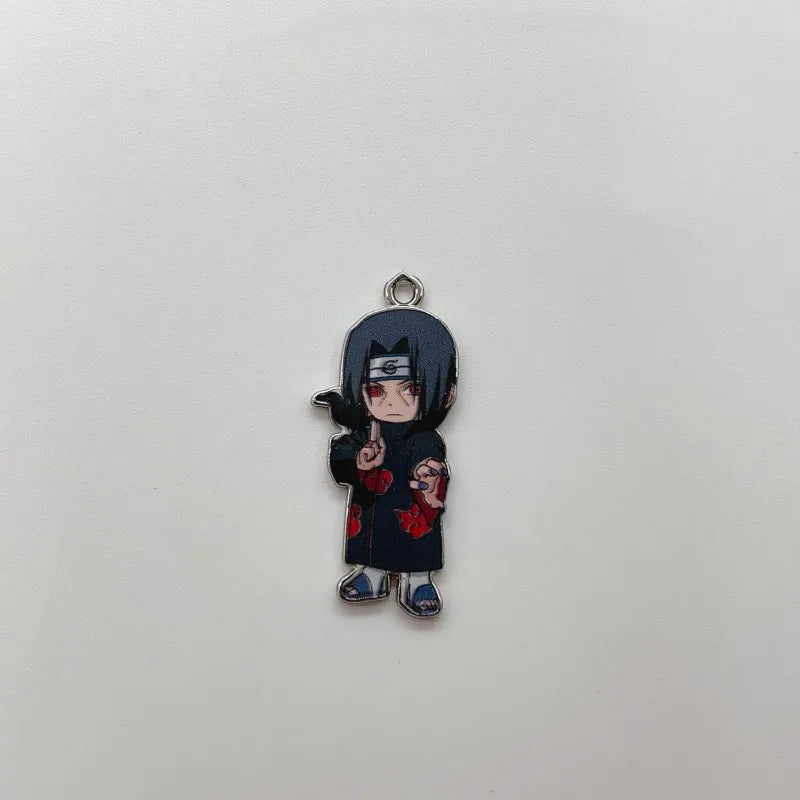 7 PCS Naruto Key Chain Charms, Anime Cartoons Character Alloy Charms Pendant