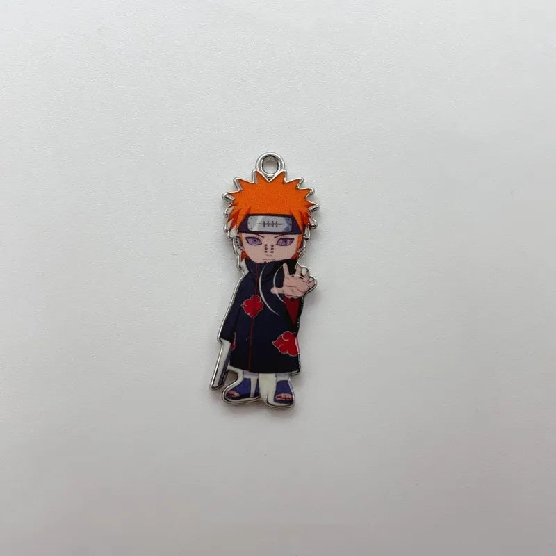 7 PCS Naruto Key Chain Charms, Anime Cartoons Character Alloy Charms Pendant