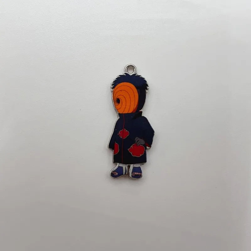 7 PCS Naruto Key Chain Charms, Anime Cartoons Character Alloy Charms Pendant