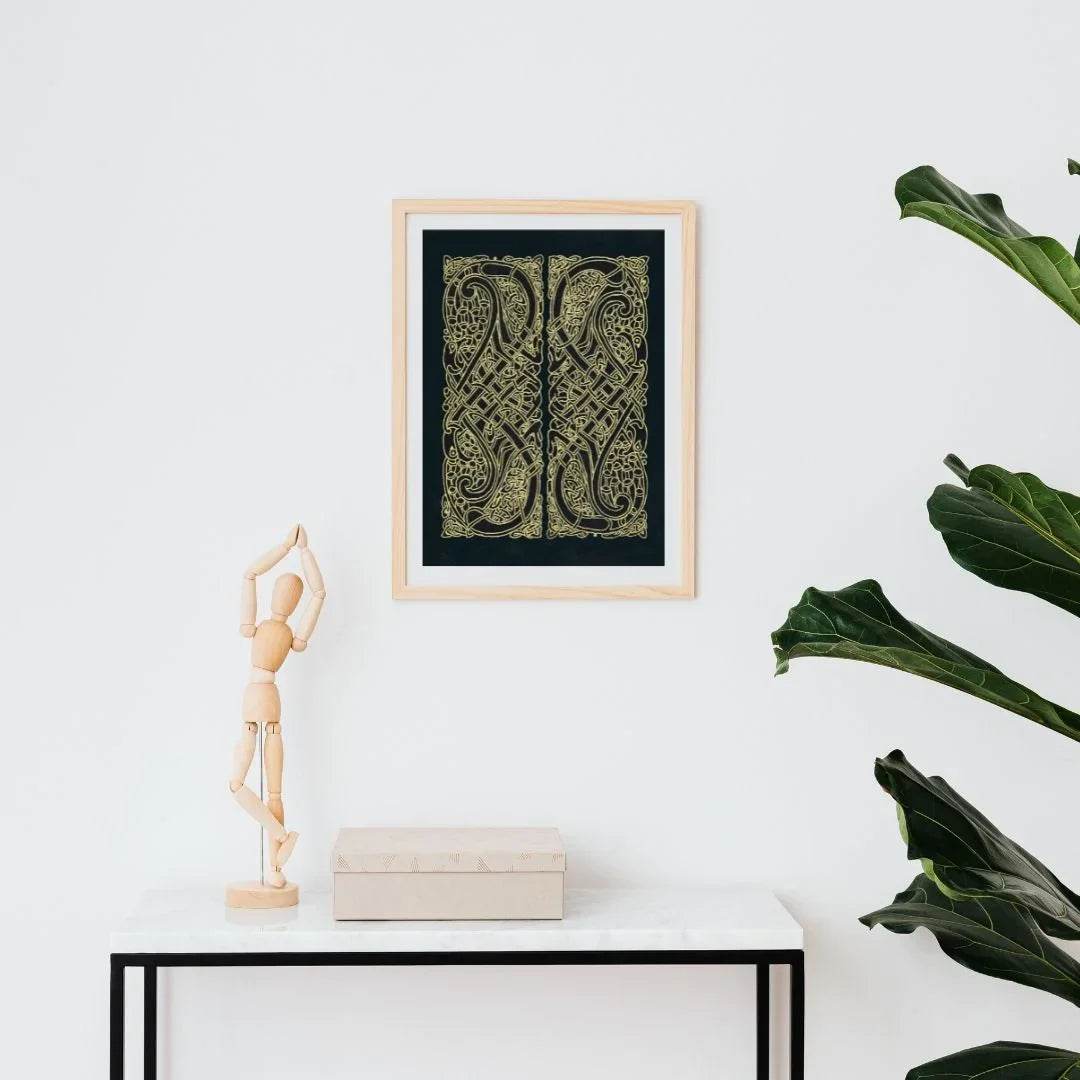 Celtic knot Intertwined Birds | Fine Art Print - 20x30