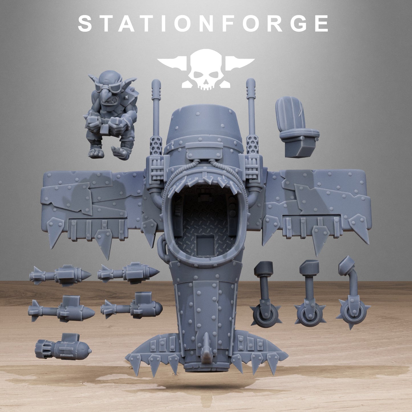 3D Printed Gobs Planes by StationForge Miniatures