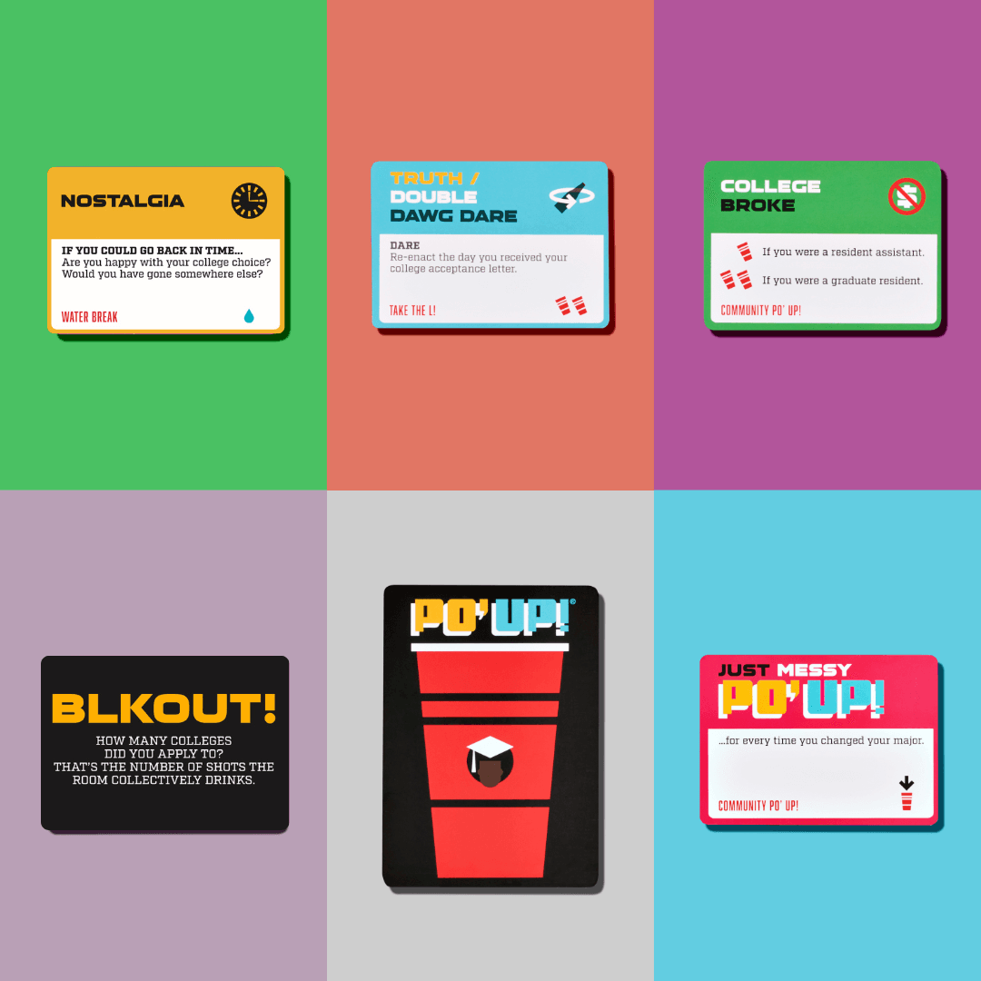 PO' UP! Card Game: College Edition - 