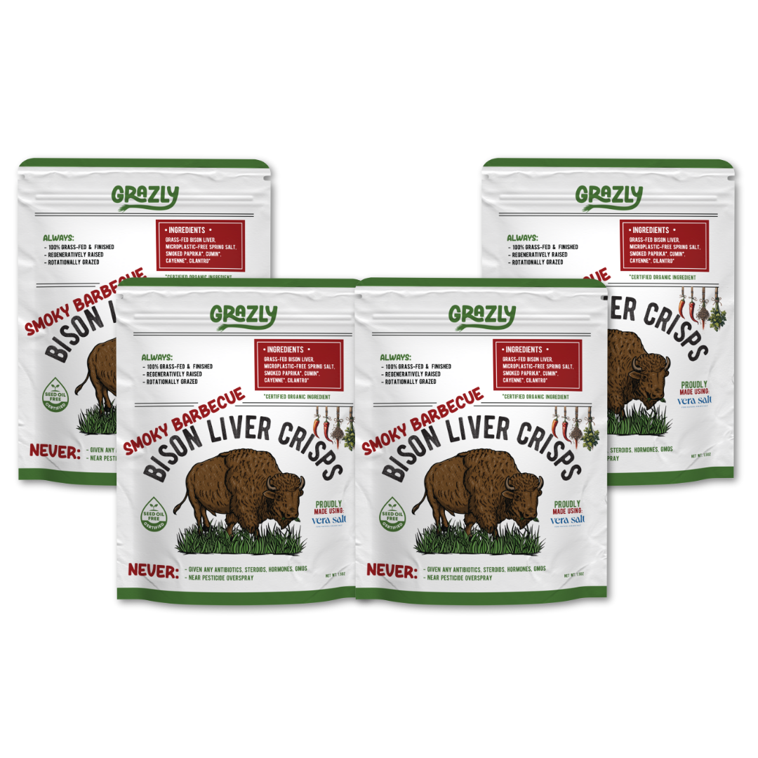 Bison Liver Crisps - 100% Grass-Fed/Finished