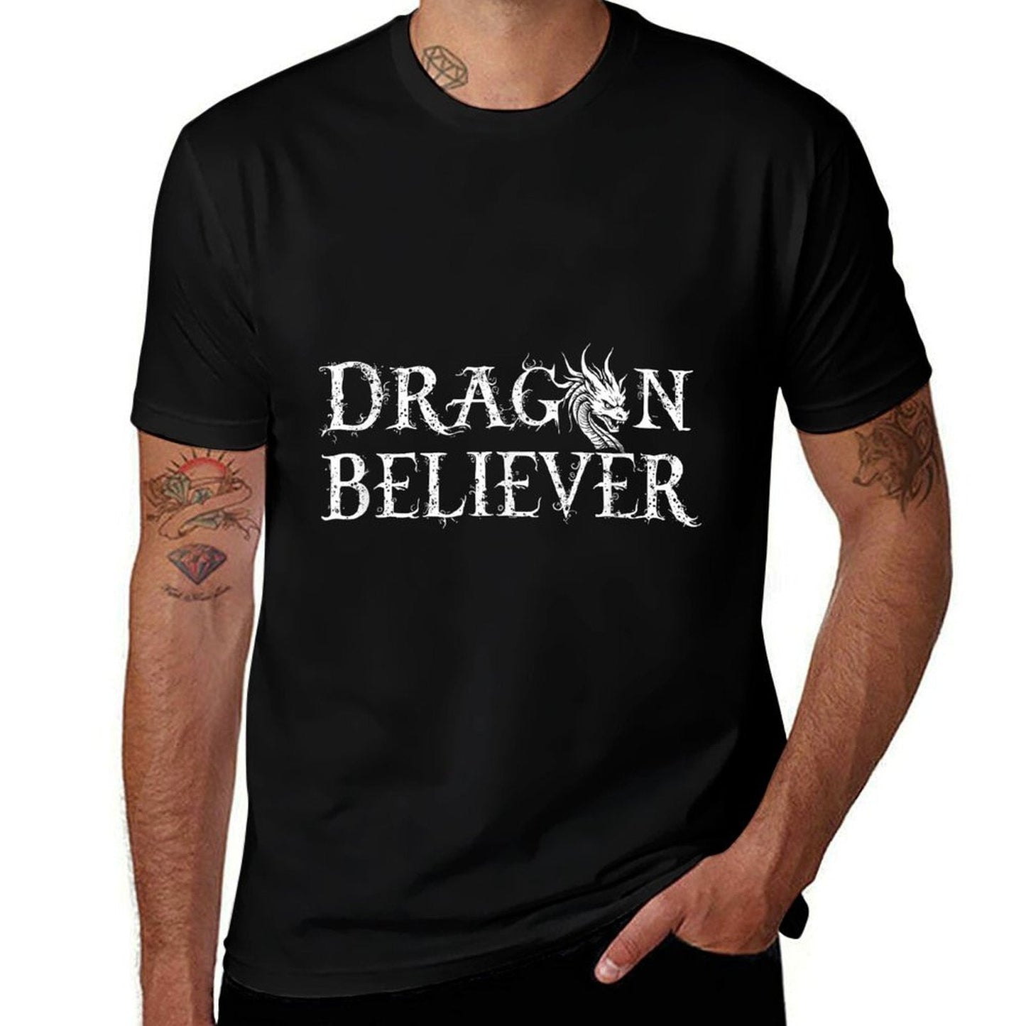 Dragon Believer - Fantasy Funny  Odor-resistant T-Shirt