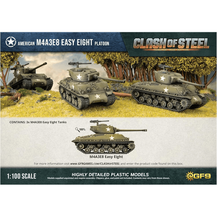 Clash of Steel - American: M4A3E8 Easy Eight Platoon - 