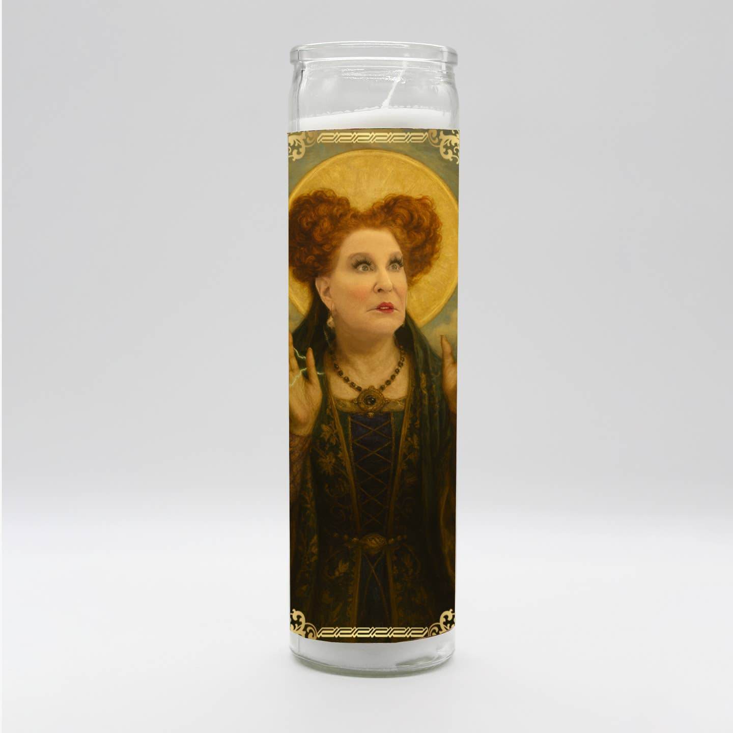 Saint Witchy Winifred Candle - White