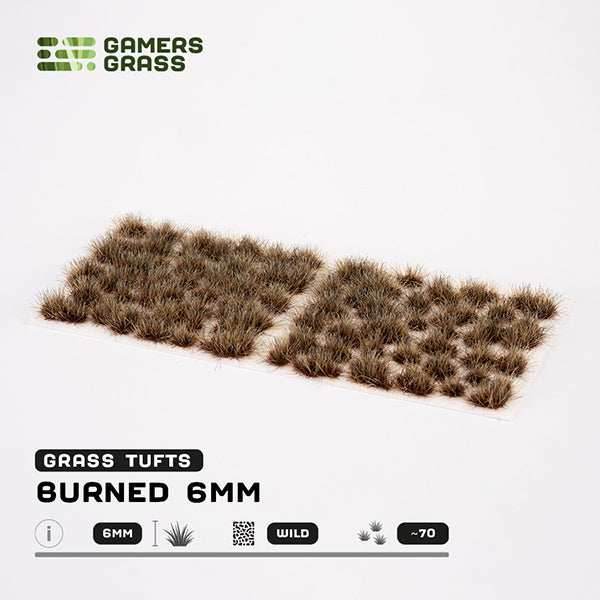 Gamers Grass Tufts: Burned Tufts 6mm- Wild - 