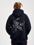 KH9102 Kirin Embroidery Hoodie - Black / S