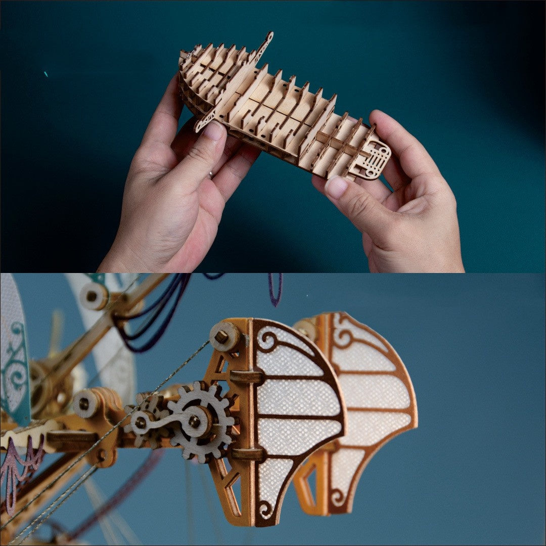 Puzzle en bois modèle de vaisseau spatial fantastique