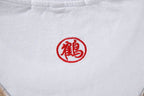 KH858 Flying Crane Embroidery Tee - black / S