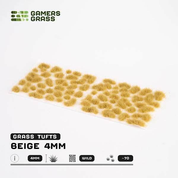 Gamers Grass Tufts: Beige 4mm- Wild - 