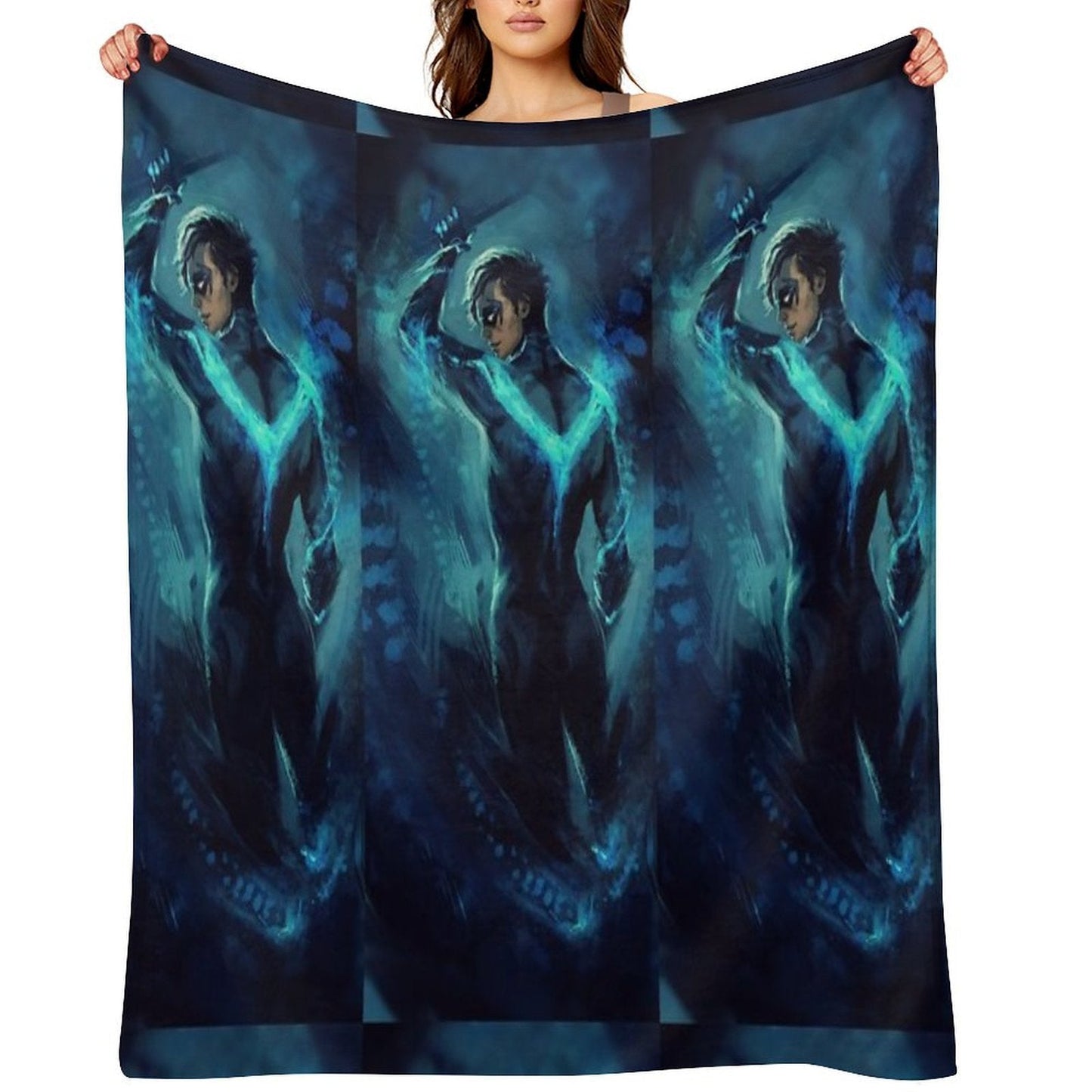 Nightwing Throw Blanket