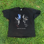 00s Transformers 'Their War. Our World.' Vintage Washed Black Tee