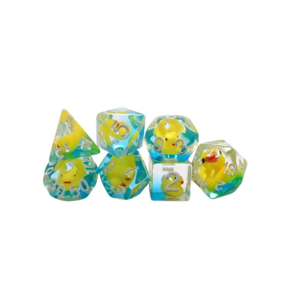 7Pcs Tortoise Dice Set Polyhedral Animal Game Dice For TRPG DND Accessories Polyhedral Dice For Board Card Game Math Games