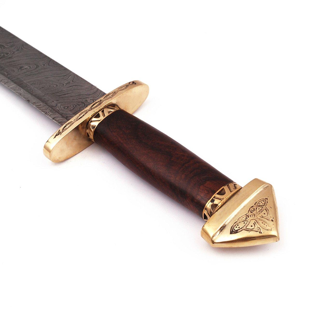 7th Century Damascus Steel Medieval Lang Saex Viking Sword