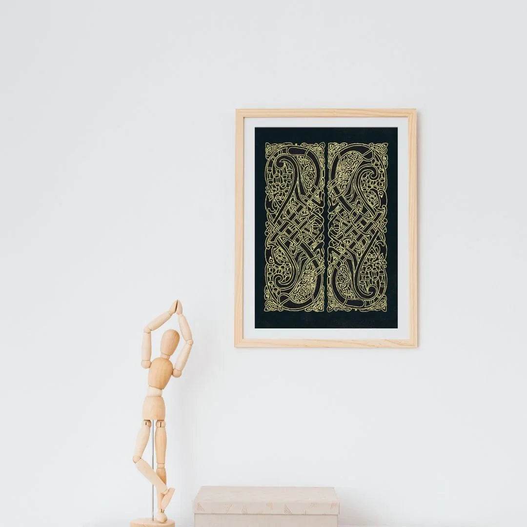 Celtic knot Intertwined Birds | Fine Art Print - 24x36