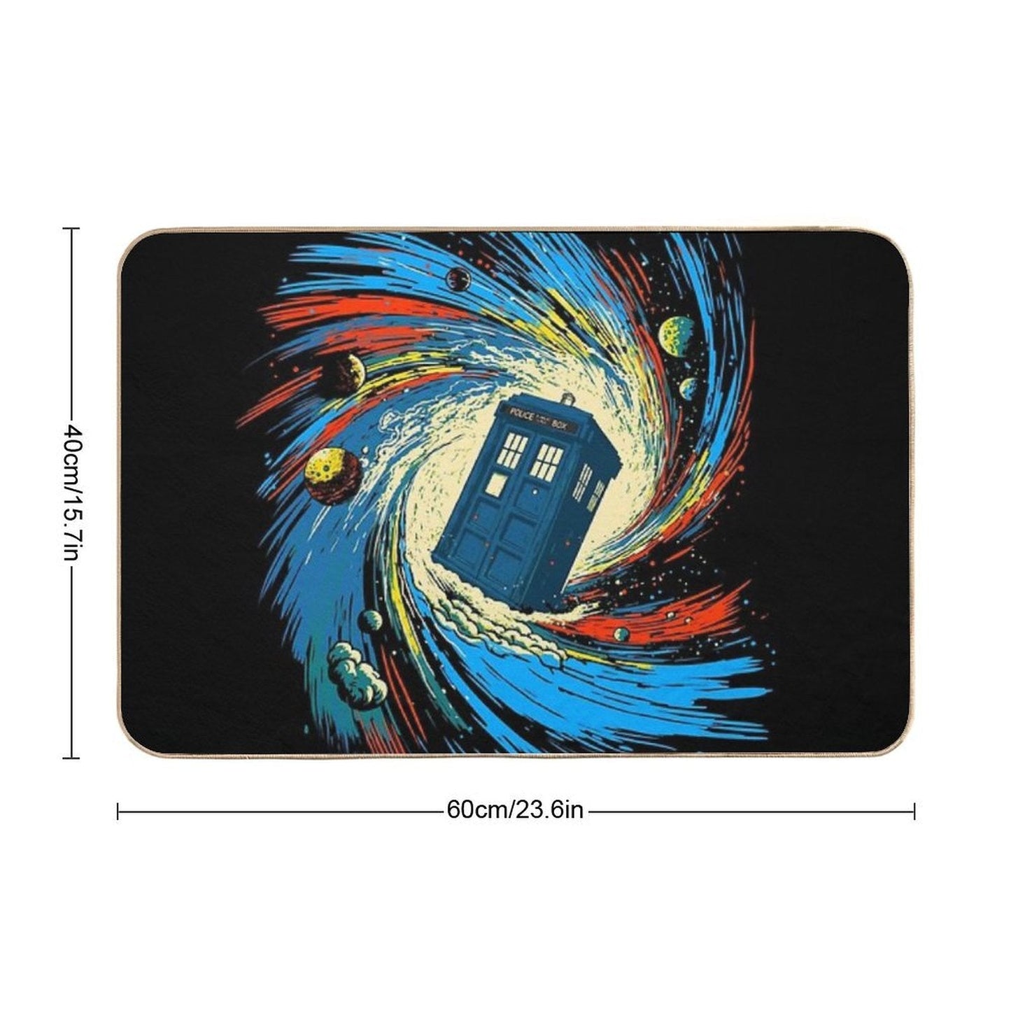 Space And Time Vortex  Multi-Purpose Bath Mat