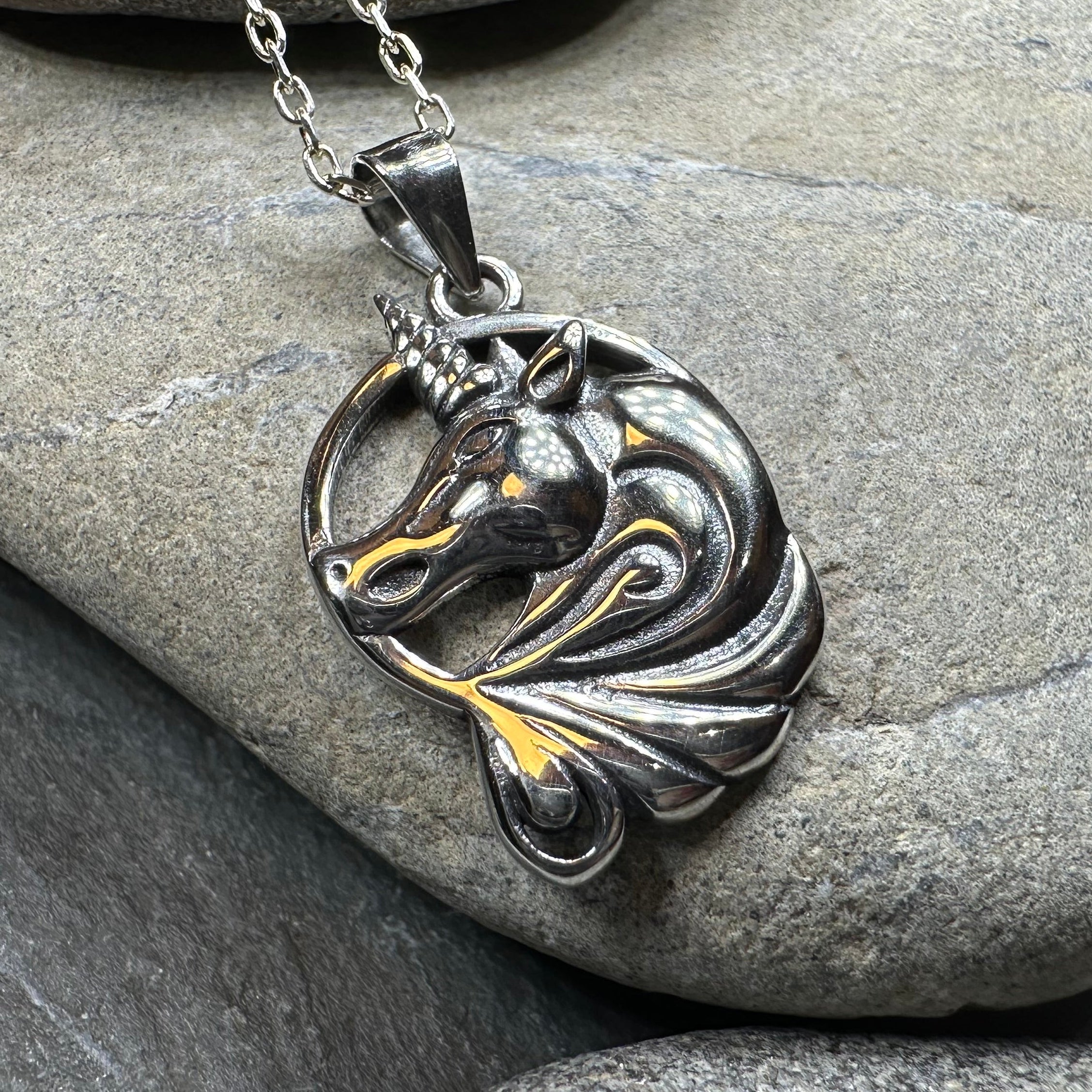 Prancing Unicorn Necklace