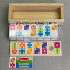 MELISSA & DOUG Dominoes Game 28 Pieces Multicolor Wood 30388 - 