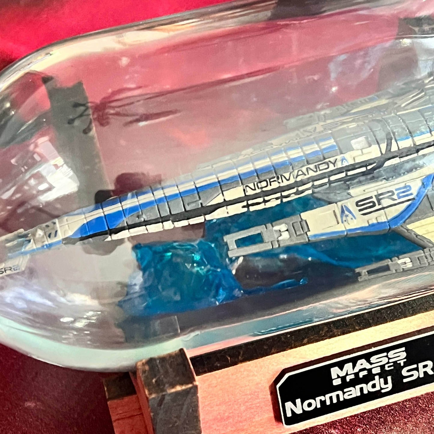 Mass Effect Normandy SR-2 Starship in a Bottle - 