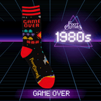 Game Over 80s Video Game Crew Socks - 