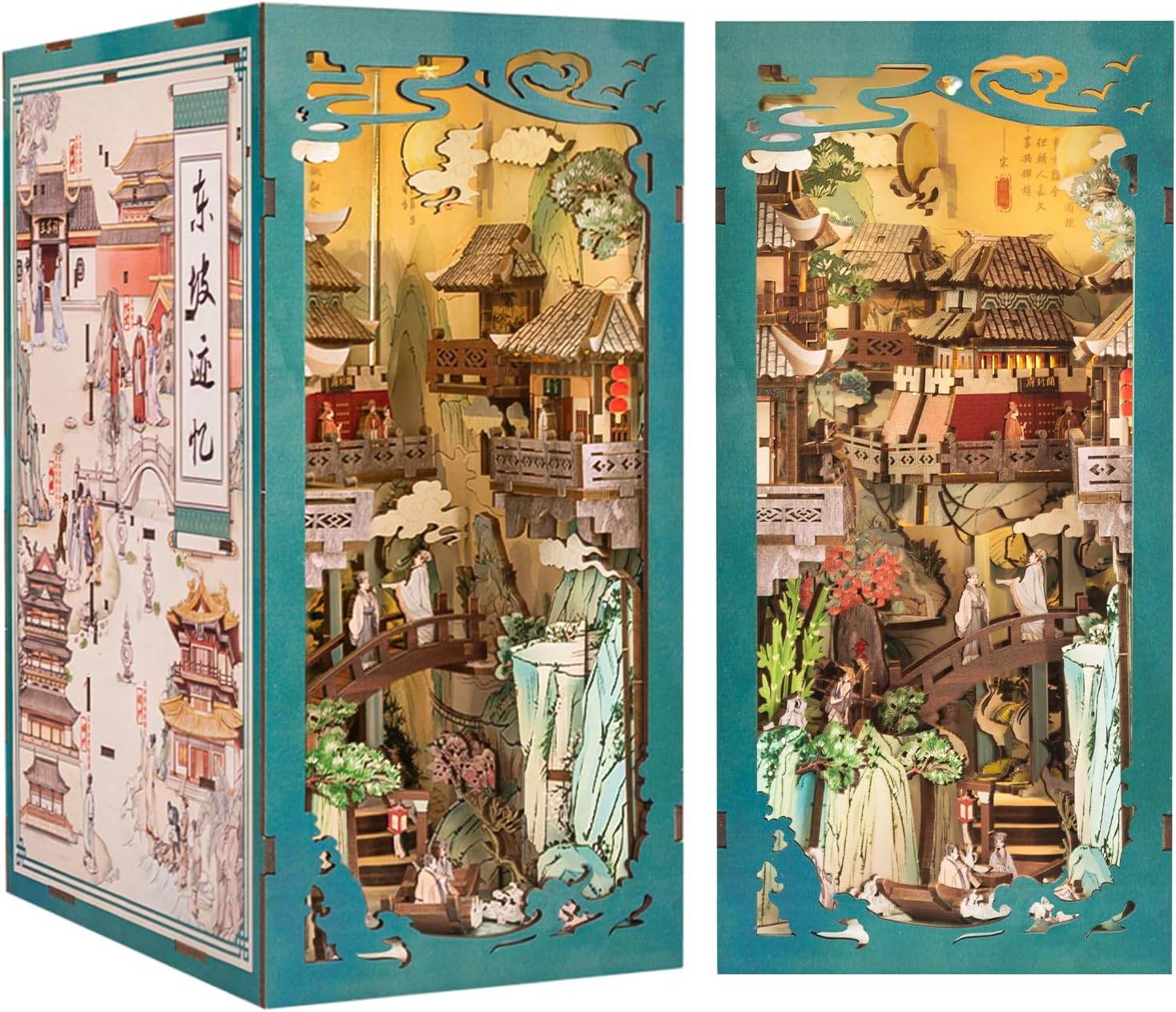 Book Nook Wizardi Miniature - Su Dongpo's Life Roombox Kit - 