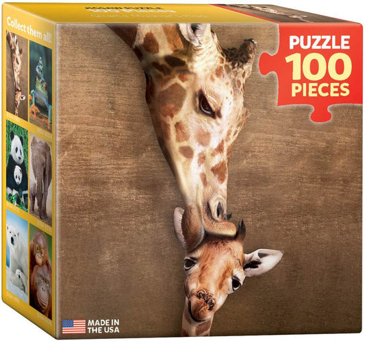 Puzzle: Mini Puzzle Collection - Giraffe Mother's Kiss - 