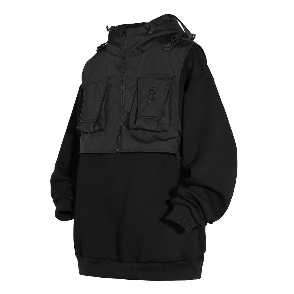 HiH34 Black Tech Guard Hoodie - Black / M