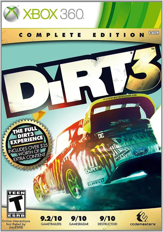 DiRT 3: Complete Edition (Xbox 360) - Game Manual Only
